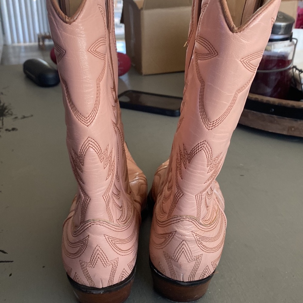 Ladies pink cowboy boots - Picture 2 of 6